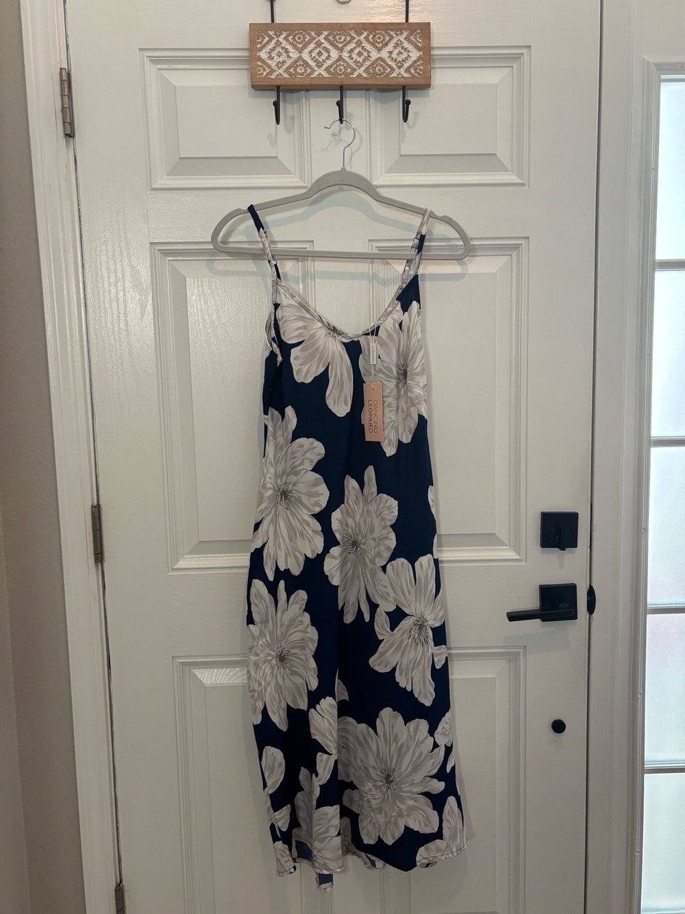 Dancing Leopard tropical large floral print Midi / maxi dress NEW NWT UK 10 US 6